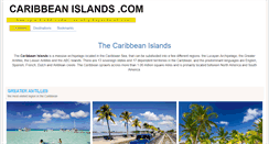 Desktop Screenshot of caribbeanislands.com