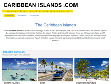 Tablet Screenshot of caribbeanislands.com